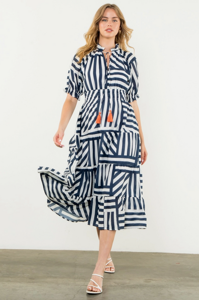 Nantucket Dress -- Navy