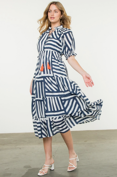 Nantucket Dress -- Navy