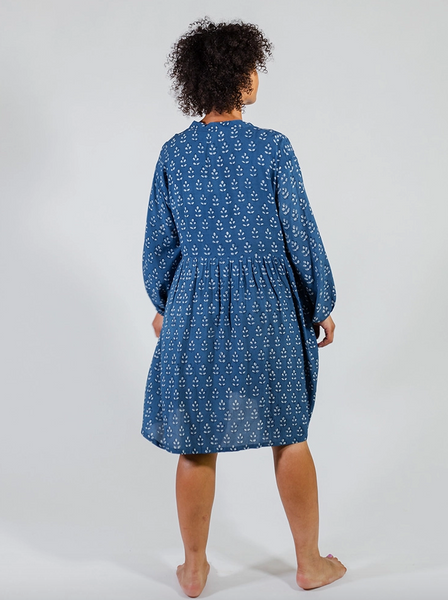 Sohla Dress -- Indigo