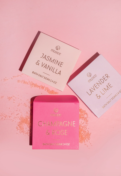 Champagne & Rose Mini Bath Salt Soak