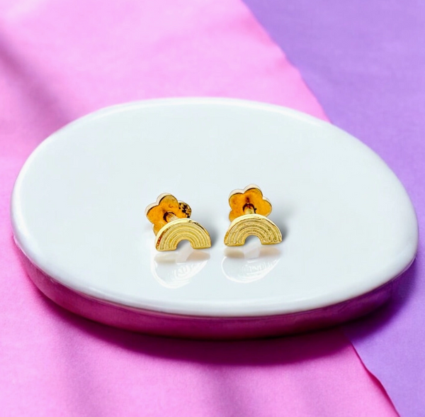 Rainbow Tiny Stud Earrings