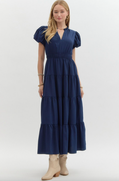 Lyssa Dress -- Navy