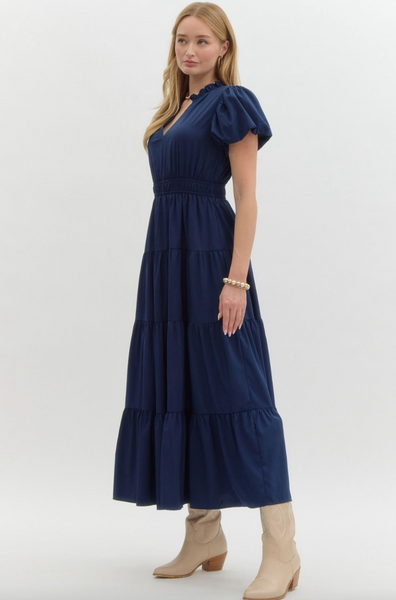 Lyssa Dress -- Navy