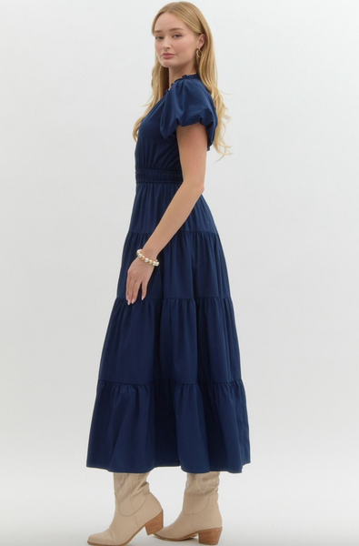 Lyssa Dress -- Navy