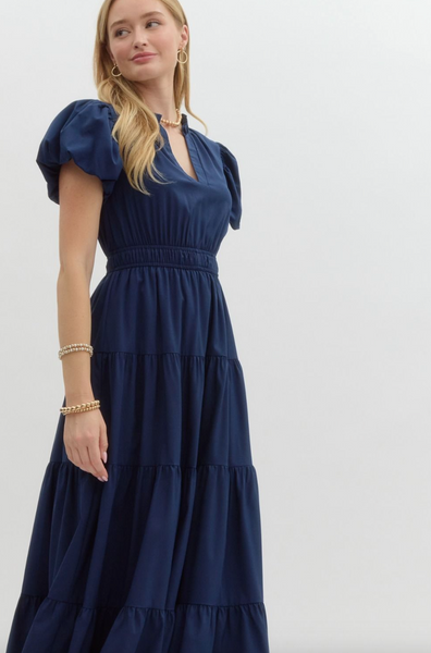 Lyssa Dress -- Navy