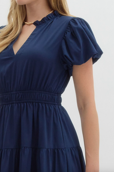 Lyssa Dress -- Navy