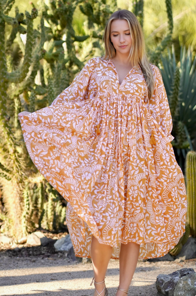 Mylah Dress -- Tangerine