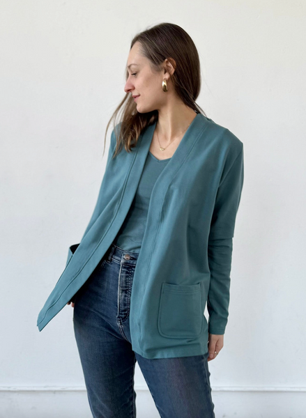 Kaede Spring Cardigan -- Dark Aqua