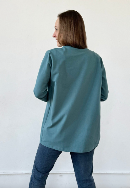 Kaede Spring Cardigan -- Dark Aqua