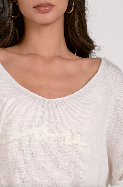 Love Sweater -- White