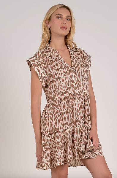 Erika Dress -- Brown