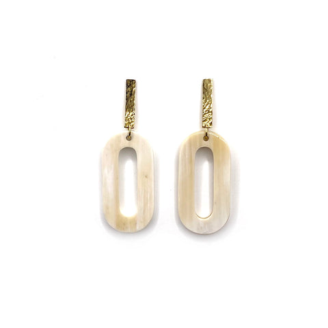 Ankole Chain Link Earrings - Light