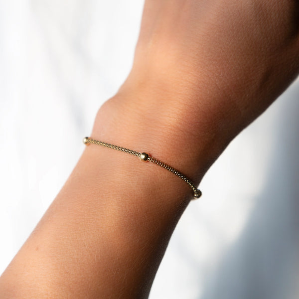 Satellite Gold Chain Bracelet