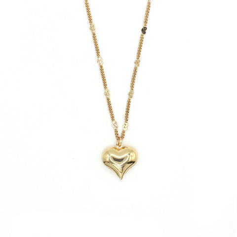 Heart Chain Necklace - Gold