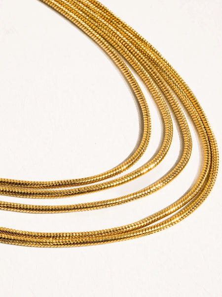 Parie 18K Gold Layered Chain Necklace