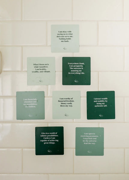 Shower Affirmation Cards - Abundance