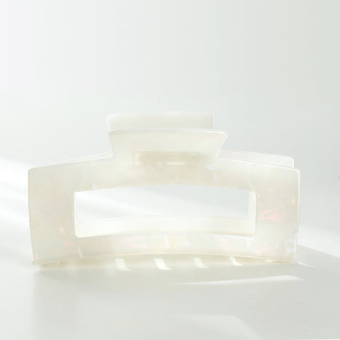 Luna Mega Rectangular Clip - Pearl