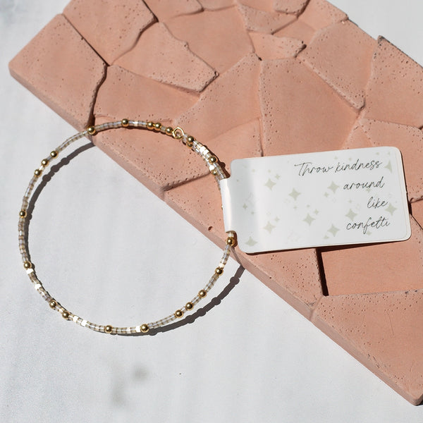 Confetti Bangle - Smoky Quartz