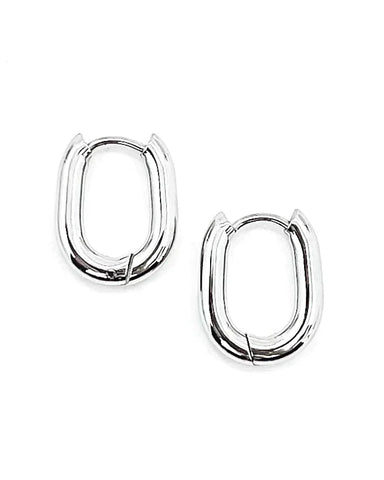 Elisa Everyday Hoop Earring - Silver