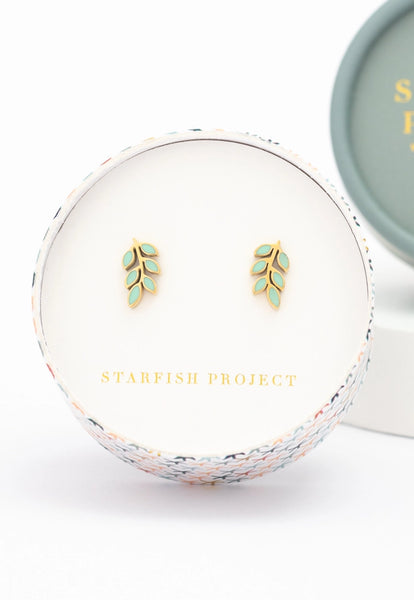 Rowen Stud Earrings - Mint