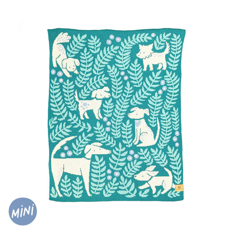 Dog Park Baby Blanket - Jade