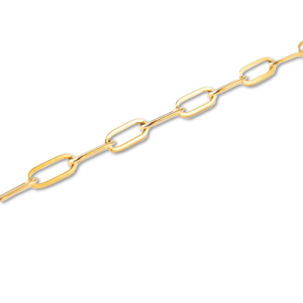 Paper Clip Gold Chain Bracelet