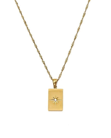 Laken Crystal Starburst Necklace