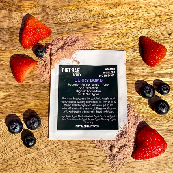 Organic Facial Mask -- Berry Bomb