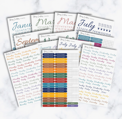 Journaling Essentials Calendar Set