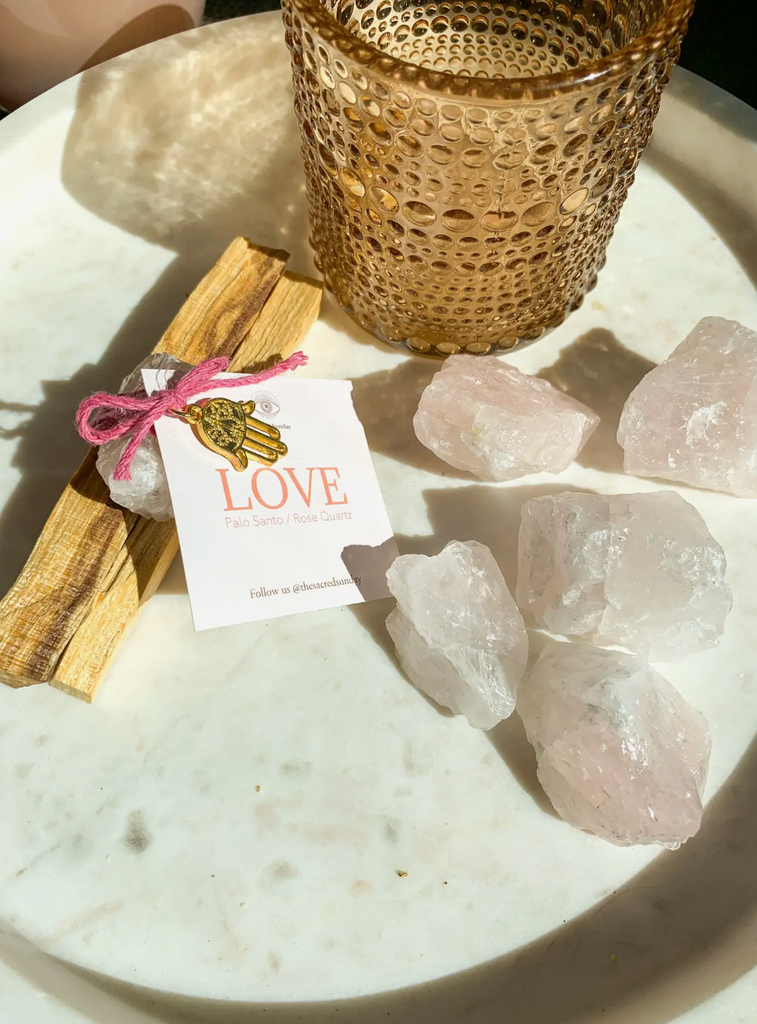 LOVE Intention Bundle - Palo Santo + Rose Quartz