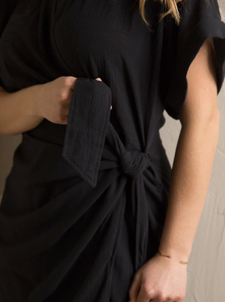 Cady Wrap Dress - Black